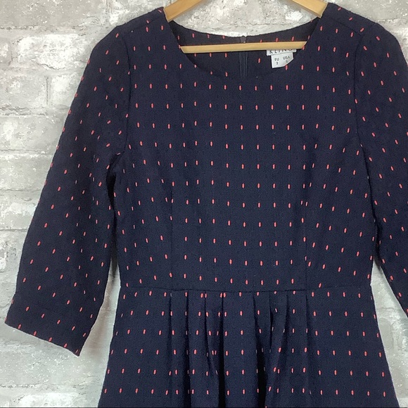 Kling 3/4 Sleeve Dress Navy Blue Sz Small - Picture 5 of 8